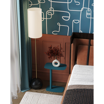 Журнальный столик Eanna L металл синий