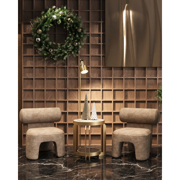 Журнальный столик Калисто 55*55 см светлая и темная керамика