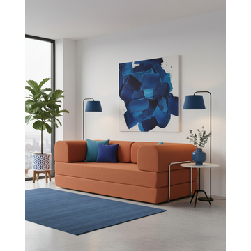 Диван SnapSofa вельвет оранжевый