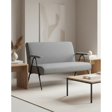 Диван Эндино рогожка серый