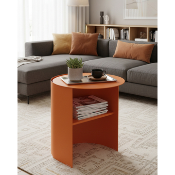 Журнальный столик Floire металл оранжевый