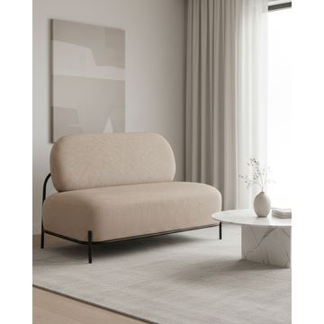 Диван Стоун велюр рельефный бежевый