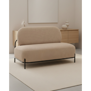 Диван Стоун велюр рельефный бежевый