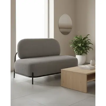 Диван Стоун велюр рельефный светло-серый