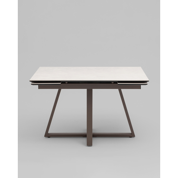 Стол Керас 120-180/80/75, столешница керамика Carmen light grey