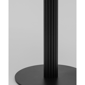 Стол круглый Фризбин D90 столешница ледяной камень основание металл черный