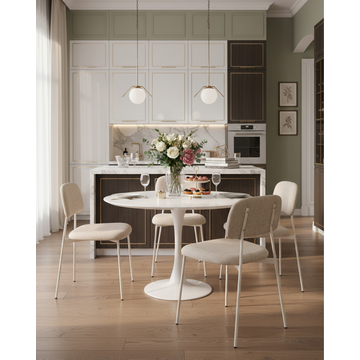 Стул Chao бежевый бежевые ножки