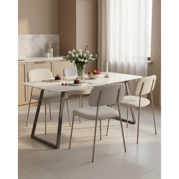 Стул Chao серый серые ножки 2 шт.