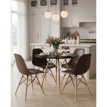 Стул DSW коричневый