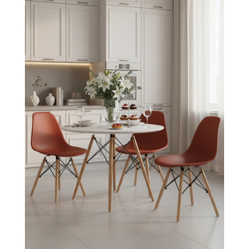 Стул DSW терракотовый (разборный каркас)