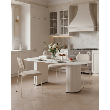 Стул Chao бежевый бежевые ножки