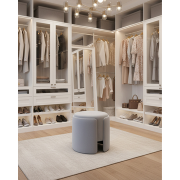 Пуф Taks велюр серый