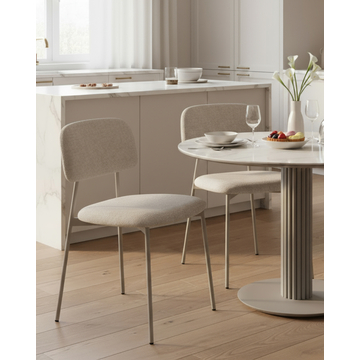 Стул Chao серый серые ножки 2 шт.