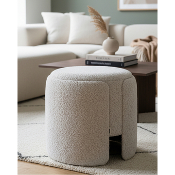 Пуф Taks букле светло-серый