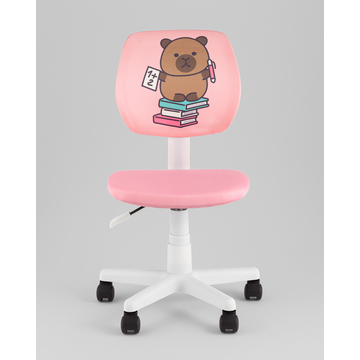 Кресло ЛОЛО Study розовый пластик белый