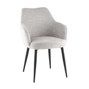 Стул обеденный Katys светло-серый рогожка