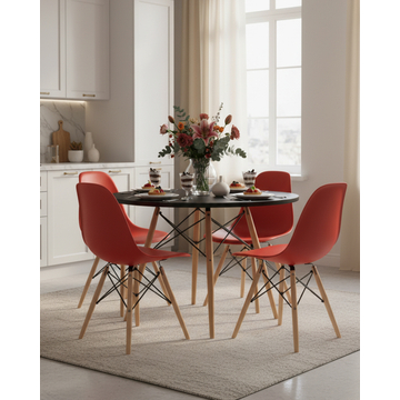 Стул DSW красный x4