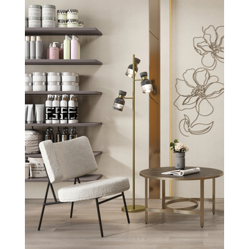 Журнальный столик Адриана 80*80 см серая керамика