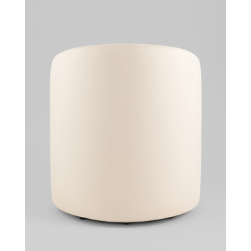 Пуф Тея спинка экокожа сиденье шенилл бежевый