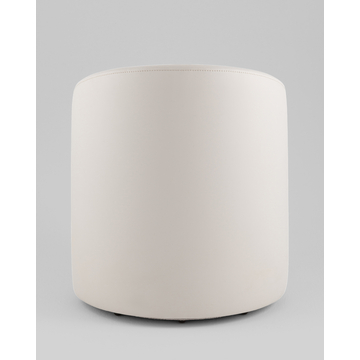 Пуф Тея спинка экокожа сиденье шенилл светло-серый