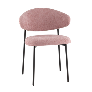 Стул Evan шенилл пыльно-розовый