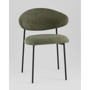 Стул Evan шенилл зеленый