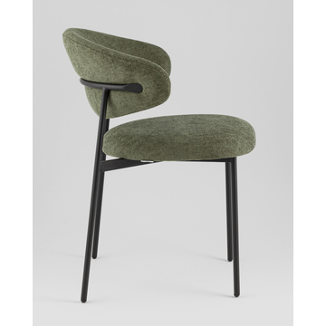 Стул Evan шенилл зеленый