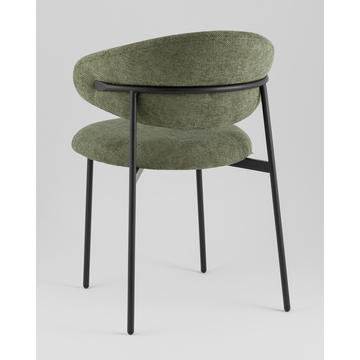 Стул Evan шенилл зеленый