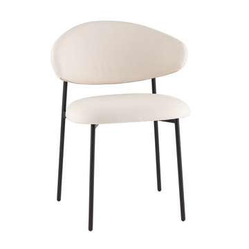 Стул Evan велюр молочный