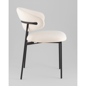 Стул Evan велюр молочный