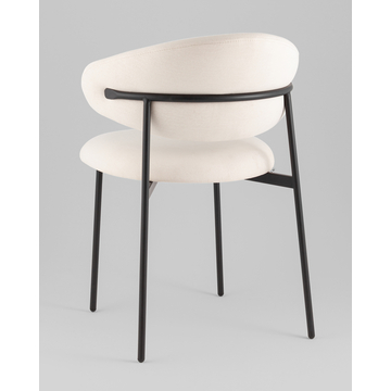 Стул Evan велюр молочный