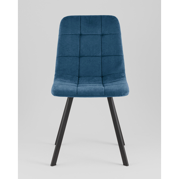Стул Одди Original Square велюр синий (набор 4 шт)