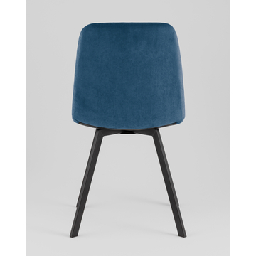 Стул Одди Original Square велюр синий (набор 4 шт)