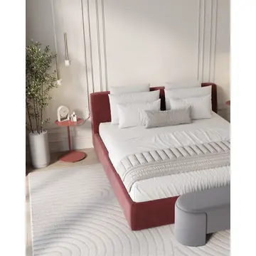 Журнальный столик Siara металл бордовый