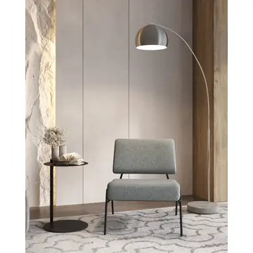 Кресло Теллинг шенилл серо-синий