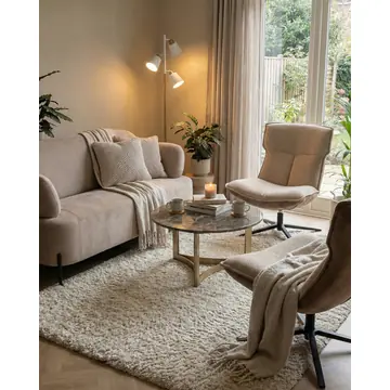 Журнальный столик Кассия 90*90 см темная керамика