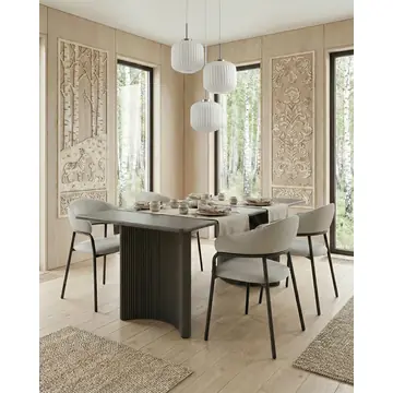 Стул обеденный Leya светло-серый 2 шт.