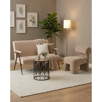 Диван Эндино рогожка бежевый