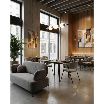 Диван Кэнди ткань букле светло-серый