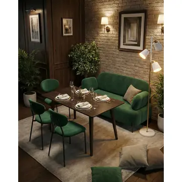 Диван Кэнди велюр зелёный