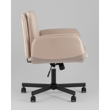 Кресло офисное TopChairs Foldo с откидными подлокотниками бежевое