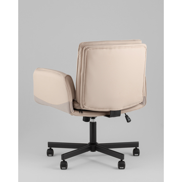 Кресло офисное TopChairs Foldo с откидными подлокотниками бежевое