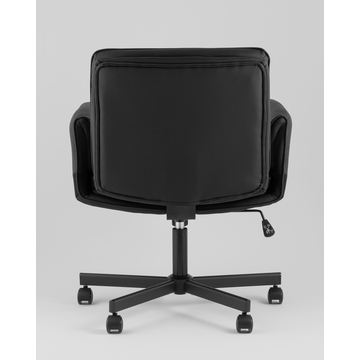 Кресло офисное TopChairs Foldo с откидными подлокотниками черное