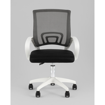 Кресло офисное TopChairs Simple SN черный пластик белый