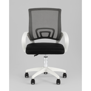Кресло офисное TopChairs Simple SN черный пластик белый
