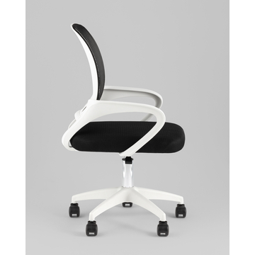 Кресло офисное TopChairs Simple SN черный пластик белый