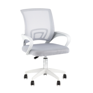 Кресло офисное TopChairs Simple SN серый пластик белый