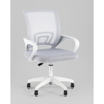 Кресло офисное TopChairs Simple SN серый пластик белый