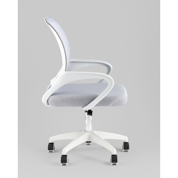 Кресло офисное TopChairs Simple SN серый пластик белый