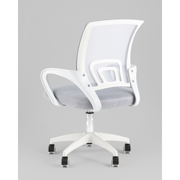 Кресло офисное TopChairs Simple SN серый пластик белый